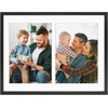 image:imageGolden State Art 4x6 Aluminum Collage Frame Displays 6x4 Pictures With 2 Openings Mat or One 8x10 Photo Real Glass PortraitLandscape WallTabletop Display Gold 1 PackBlack