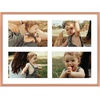 image:imageGolden State Art 4x6 Aluminum Collage Frame Displays 6x4 Pictures With 2 Openings Mat or One 8x10 Photo Real Glass PortraitLandscape WallTabletop Display Gold 1 PackRose Gold