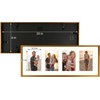 image:imageGolden State Art 4x6 Aluminum Collage Frame Displays 6x4 Pictures With 2 Openings Mat or One 8x10 Photo Real Glass PortraitLandscape WallTabletop Display Gold 1 PackBronze