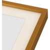 image:imageGolden State Art 4x6 Aluminum Collage Frame Displays 6x4 Pictures With 2 Openings Mat or One 8x10 Photo Real Glass PortraitLandscape WallTabletop Display Gold 1 PackBronze