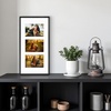 image:imageGolden State Art 4x6 Aluminum Collage Frame Displays 6x4 Pictures With 2 Openings Mat or One 8x10 Photo Real Glass PortraitLandscape WallTabletop Display Gold 1 PackBlack