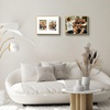image:imageGolden State Art 4x6 Aluminum Collage Frame Displays 6x4 Pictures With 2 Openings Mat or One 8x10 Photo Real Glass PortraitLandscape WallTabletop Display Gold 1 PackGold