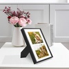 image:imageGolden State Art 4x6 Aluminum Collage Frame Displays 6x4 Pictures With 2 Openings Mat or One 8x10 Photo Real Glass PortraitLandscape WallTabletop Display Gold 1 PackBlack