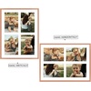 image:imageGolden State Art 4x6 Aluminum Collage Frame Displays 6x4 Pictures With 2 Openings Mat or One 8x10 Photo Real Glass PortraitLandscape WallTabletop Display Gold 1 PackRose Gold