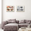 image:imageGolden State Art 4x6 Aluminum Collage Frame Displays 6x4 Pictures With 2 Openings Mat or One 8x10 Photo Real Glass PortraitLandscape WallTabletop Display Gold 1 PackGold