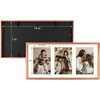 image:imageGolden State Art 4x6 Aluminum Collage Frame Displays 6x4 Pictures With 2 Openings Mat or One 8x10 Photo Real Glass PortraitLandscape WallTabletop Display Gold 1 PackRose Gold
