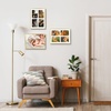 image:imageGolden State Art 4x6 Aluminum Collage Frame Displays 6x4 Pictures With 2 Openings Mat or One 8x10 Photo Real Glass PortraitLandscape WallTabletop Display Gold 1 PackGold