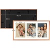 image:imageGolden State Art 4x6 Aluminum Collage Frame Displays 6x4 Pictures With 2 Openings Mat or One 8x10 Photo Real Glass PortraitLandscape WallTabletop Display Gold 1 PackRose Gold