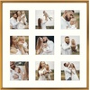 image:imageGolden State Art 4x6 Aluminum Collage Frame Displays 6x4 Pictures With 2 Openings Mat or One 8x10 Photo Real Glass PortraitLandscape WallTabletop Display Gold 1 PackBronze