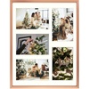 image:imageGolden State Art 4x6 Aluminum Collage Frame Displays 6x4 Pictures With 2 Openings Mat or One 8x10 Photo Real Glass PortraitLandscape WallTabletop Display Gold 1 PackRose Gold