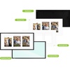 image:imageGolden State Art 4x6 Aluminum Collage Frame Displays 6x4 Pictures With 2 Openings Mat or One 8x10 Photo Real Glass PortraitLandscape WallTabletop Display Gold 1 PackBlack