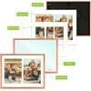 image:imageGolden State Art 4x6 Aluminum Collage Frame Displays 6x4 Pictures With 2 Openings Mat or One 8x10 Photo Real Glass PortraitLandscape WallTabletop Display Gold 1 PackRose Gold