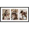 image:imageGolden State Art 4x6 Aluminum Collage Frame Displays 6x4 Pictures With 2 Openings Mat or One 8x10 Photo Real Glass PortraitLandscape WallTabletop Display Gold 1 PackBlack