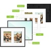 image:imageGolden State Art 4x6 Aluminum Collage Frame Displays 6x4 Pictures With 2 Openings Mat or One 8x10 Photo Real Glass PortraitLandscape WallTabletop Display Gold 1 PackBlack