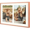 image:imageGolden State Art 4x6 Aluminum Collage Frame Displays 6x4 Pictures With 2 Openings Mat or One 8x10 Photo Real Glass PortraitLandscape WallTabletop Display Gold 1 PackRose Gold