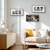 image:imageGolden State Art 4x6 Aluminum Collage Frame Displays 6x4 Pictures With 2 Openings Mat or One 8x10 Photo Real Glass PortraitLandscape WallTabletop Display Gold 1 PackBlack