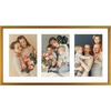 image:imageGolden State Art 4x6 Aluminum Collage Frame Displays 6x4 Pictures With 2 Openings Mat or One 8x10 Photo Real Glass PortraitLandscape WallTabletop Display Gold 1 PackBronze