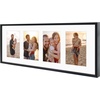 image:imageGolden State Art 4x6 Aluminum Collage Frame Displays 6x4 Pictures With 2 Openings Mat or One 8x10 Photo Real Glass PortraitLandscape WallTabletop Display Gold 1 PackBlack