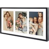 image:imageGolden State Art 4x6 Aluminum Collage Frame Displays 6x4 Pictures With 2 Openings Mat or One 8x10 Photo Real Glass PortraitLandscape WallTabletop Display Gold 1 PackBlack