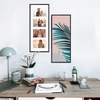 image:imageGolden State Art 4x6 Aluminum Collage Frame Displays 6x4 Pictures With 2 Openings Mat or One 8x10 Photo Real Glass PortraitLandscape WallTabletop Display Gold 1 PackBlack