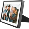 image:imageGolden State Art 4x6 Aluminum Collage Frame Displays 6x4 Pictures With 2 Openings Mat or One 8x10 Photo Real Glass PortraitLandscape WallTabletop Display Gold 1 PackBlack