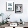 image:imageGolden State Art 4x6 Aluminum Collage Frame Displays 6x4 Pictures With 2 Openings Mat or One 8x10 Photo Real Glass PortraitLandscape WallTabletop Display Gold 1 PackBlack
