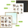 image:imageGolden State Art 4x6 Aluminum Collage Frame Displays 6x4 Pictures With 2 Openings Mat or One 8x10 Photo Real Glass PortraitLandscape WallTabletop Display Gold 1 PackBronze