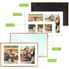 image:imageGolden State Art 4x6 Aluminum Collage Frame Displays 6x4 Pictures With 2 Openings Mat or One 8x10 Photo Real Glass PortraitLandscape WallTabletop Display Gold 1 PackRose Gold