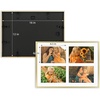 image:imageGolden State Art 4x6 Aluminum Collage Frame Displays 6x4 Pictures With 2 Openings Mat or One 8x10 Photo Real Glass PortraitLandscape WallTabletop Display Gold 1 PackGold