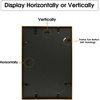 image:imageGolden State Art 4x6 Aluminum Collage Frame Displays 6x4 Pictures With 2 Openings Mat or One 8x10 Photo Real Glass PortraitLandscape WallTabletop Display Gold 1 PackBronze