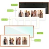image:imageGolden State Art 4x6 Aluminum Collage Frame Displays 6x4 Pictures With 2 Openings Mat or One 8x10 Photo Real Glass PortraitLandscape WallTabletop Display Gold 1 PackRose Gold