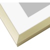 image:imageGolden State Art 4x6 Aluminum Collage Frame Displays 6x4 Pictures With 2 Openings Mat or One 8x10 Photo Real Glass PortraitLandscape WallTabletop Display Gold 1 PackGold