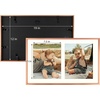image:imageGolden State Art 4x6 Aluminum Collage Frame Displays 6x4 Pictures With 2 Openings Mat or One 8x10 Photo Real Glass PortraitLandscape WallTabletop Display Gold 1 PackRose Gold