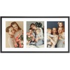 image:imageGolden State Art 4x6 Aluminum Collage Frame Displays 6x4 Pictures With 2 Openings Mat or One 8x10 Photo Real Glass PortraitLandscape WallTabletop Display Gold 1 PackBlack