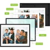 image:imageGolden State Art 4x6 Aluminum Collage Frame Displays 6x4 Pictures With 2 Openings Mat or One 8x10 Photo Real Glass PortraitLandscape WallTabletop Display Gold 1 PackBlack