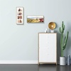 image:imageGolden State Art 4x6 Aluminum Collage Frame Displays 6x4 Pictures With 2 Openings Mat or One 8x10 Photo Real Glass PortraitLandscape WallTabletop Display Gold 1 PackGold
