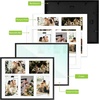 image:imageGolden State Art 4x6 Aluminum Collage Frame Displays 6x4 Pictures With 2 Openings Mat or One 8x10 Photo Real Glass PortraitLandscape WallTabletop Display Gold 1 PackBlack