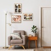 image:imageGolden State Art 4x6 Aluminum Collage Frame Displays 6x4 Pictures With 2 Openings Mat or One 8x10 Photo Real Glass PortraitLandscape WallTabletop Display Gold 1 PackBronze