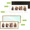 image:imageGolden State Art 4x6 Aluminum Collage Frame Displays 6x4 Pictures With 2 Openings Mat or One 8x10 Photo Real Glass PortraitLandscape WallTabletop Display Gold 1 PackBronze