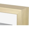 image:imageGolden State Art 4x6 Aluminum Collage Frame Displays 6x4 Pictures With 2 Openings Mat or One 8x10 Photo Real Glass PortraitLandscape WallTabletop Display Gold 1 PackGold