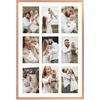 image:imageGolden State Art 4x6 Aluminum Collage Frame Displays 6x4 Pictures With 2 Openings Mat or One 8x10 Photo Real Glass PortraitLandscape WallTabletop Display Gold 1 PackRose Gold