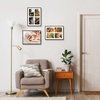 image:imageGolden State Art 4x6 Aluminum Collage Frame Displays 6x4 Pictures With 2 Openings Mat or One 8x10 Photo Real Glass PortraitLandscape WallTabletop Display Gold 1 PackBlack