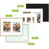 image:imageGolden State Art 4x6 Aluminum Collage Frame Displays 6x4 Pictures With 2 Openings Mat or One 8x10 Photo Real Glass PortraitLandscape WallTabletop Display Gold 1 PackGold