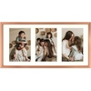 image:imageGolden State Art 4x6 Aluminum Collage Frame Displays 6x4 Pictures With 2 Openings Mat or One 8x10 Photo Real Glass PortraitLandscape WallTabletop Display Gold 1 PackRose Gold