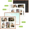 image:imageGolden State Art 4x6 Aluminum Collage Frame Displays 6x4 Pictures With 2 Openings Mat or One 8x10 Photo Real Glass PortraitLandscape WallTabletop Display Gold 1 PackRose Gold