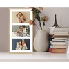 image:imageGolden State Art 4x6 Aluminum Collage Frame Displays 6x4 Pictures With 2 Openings Mat or One 8x10 Photo Real Glass PortraitLandscape WallTabletop Display Gold 1 PackGold