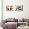 image:imageGolden State Art 4x6 Aluminum Collage Frame Displays 6x4 Pictures With 2 Openings Mat or One 8x10 Photo Real Glass PortraitLandscape WallTabletop Display Gold 1 PackBronze