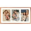 image:imageGolden State Art 4x6 Aluminum Collage Frame Displays 6x4 Pictures With 2 Openings Mat or One 8x10 Photo Real Glass PortraitLandscape WallTabletop Display Gold 1 PackRose Gold