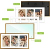 image:imageGolden State Art 4x6 Aluminum Collage Frame Displays 6x4 Pictures With 2 Openings Mat or One 8x10 Photo Real Glass PortraitLandscape WallTabletop Display Gold 1 PackBronze