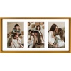 image:imageGolden State Art 4x6 Aluminum Collage Frame Displays 6x4 Pictures With 2 Openings Mat or One 8x10 Photo Real Glass PortraitLandscape WallTabletop Display Gold 1 PackBronze